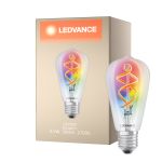 Ledvance Smart+ Wifi E27 Edison Classic Filament 4.5W 300lm - 827 Zeer Warm Wit | RGBW - Vervangt 30W