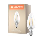 Ledvance Classic LED E14 Kaars Filament Helder 1.8W 250lm - 827 Zeer Warm Wit | Vervangt 25W