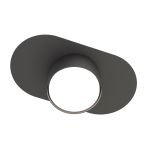 Emibig Plafondlamp Stilo Staal Zwart | Geschikt voor 1x GX53 - Max 12W
