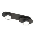 Emibig Plafondlamp Stilo Staal Zwart | Geschikt voor 2x GX53 - Max 12W