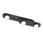Emibig Plafondlamp Stilo Staal Zwart | Geschikt voor 3x GX53 - Max 12W