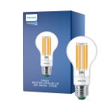 Philips MASTER LED Lamp Ultra Efficient E27 Peer Helder 4W 840lm - 827 Zeer Warm Wit | Dimbaar - Vervangt 60W