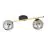 Emibig Plafondlamp Splendi Staal Zwart | Geschikt voor 2x E14 - Max 10W