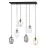 Emibig Plafondlamp Astral Staal Zwart | Geschikt voor 6x E14 - Max 10W