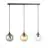 Emibig Hanglamp Cosmo Staal Zwart | Geschikt voor 3x E14 - Max 10W
