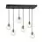 Emibig Hanglamp Cosmo Staal Zwart | Geschikt voor 6x E14 - Max 10W