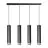 Emibig Hanglamp Kibo Staal Zwart | Geschikt voor 4x GU10 - Max 10W