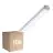 Voordeelpak 10x Philips LED Waterdichte Montagebalk Ledinaire WT060C 46W 5600lm - 840 Koel Wit | 150cm - 1x Doorvoerbedrading