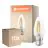 Voordeelpak 10x Ledvance Classic LED B22 Kaars Filament Helder 3.4W 470lm - 827 Zeer Warm Wit | Vervangt 40W