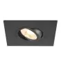 SLV New Tria 75 XL Spot Aluminium Zwart Vierkant | Zaagmaat 75mm - Geschikt voor 1x GU10 