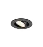 SLV New Tria 45 Spot Aluminium Zwart Rond 4W 360lm 24D - 927 Zeer Warm Wit | Zaagmaat 45mm -  Beste Kleurweergave