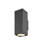 SLV Theo Pro L Wandlamp Aluminium Wit 15W 1800lm - 827 Zeer Warm Wit | Buitenverlichting - IP65