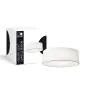 D'Lite Plafondlamp Lunelle 30cm Textiel Wit | Geschikt voor 2x E27 