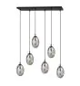 Emibig Hanglamp Astral Staal Zwart | Geschikt voor 6x E14 - Max 10W