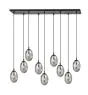 Emibig Hanglamp Astral Staal Zwart | Geschikt voor 9x E14 - Max 10W
