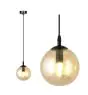Emibig Hanglamp Cosmo Staal Zwart | Geschikt voor 1x E14 - Max 10W