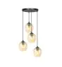 Emibig Hanglamp Istar Staal Zwart | Geschikt voor 4x E27 - Max 10W