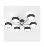 Emibig Plafondlamp Maga Staal Zwart | Geschikt voor 6x E14 - Max 10W