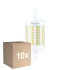 Voordeelpak 10x Philips LED Linear R7s CorePro 78mm 11.5W 1521lm - 830 Warm Wit |Vervangt 100W