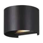 Eglo Wandlamp Calpino 3 Aluminium Zwart Up & Down 2W 420lm - 830 Warm Wit | IP54