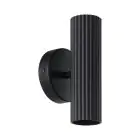 Eglo Wandlamp Portillo Staal Zwart Up & Down | Geschikt voor 2x GU10